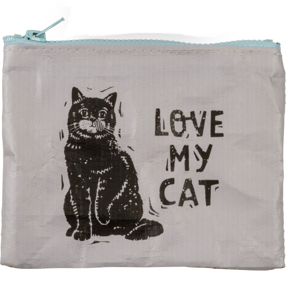 LOVE MY CAT Zipper Wallet PRIMITIVES BY KATHY Kitten Artwork Cosmetic Bags Gifts